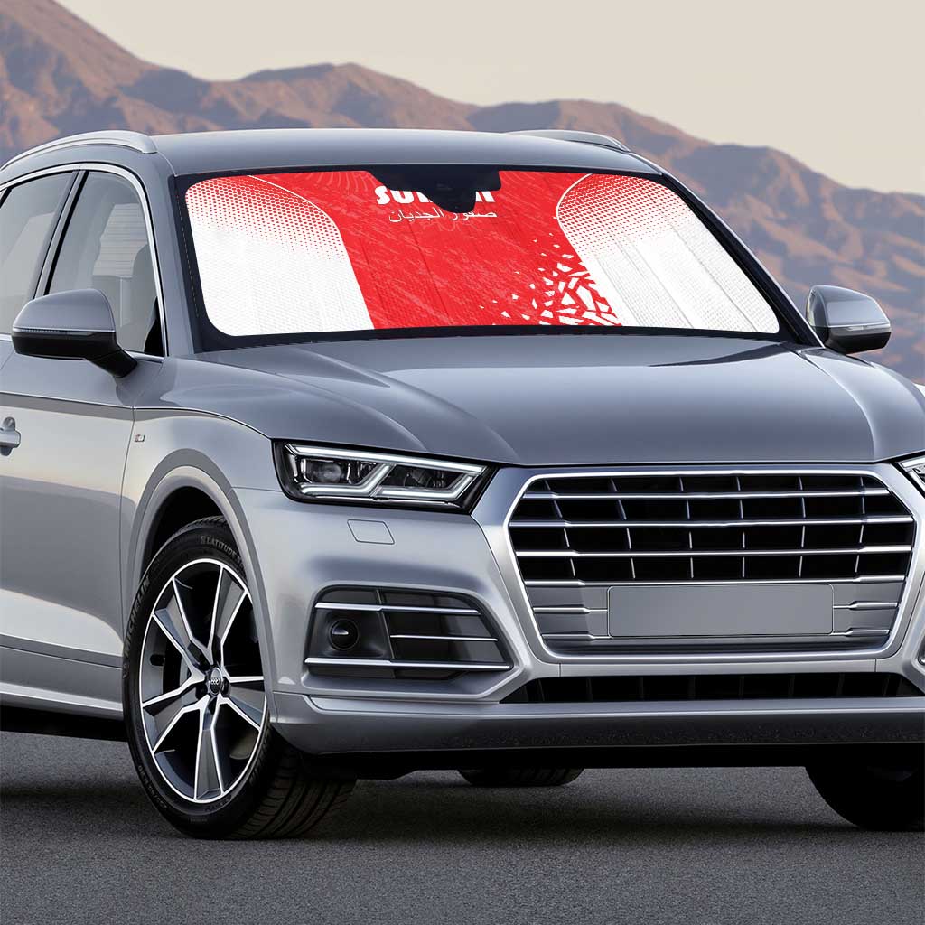 Sudan Football Auto Sun Shade Come On Falcons of Jediane - Wonder Print Shop