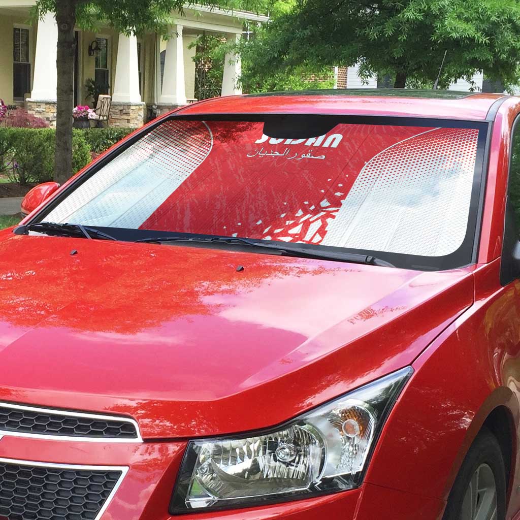 Sudan Football Auto Sun Shade Come On Falcons of Jediane - Wonder Print Shop
