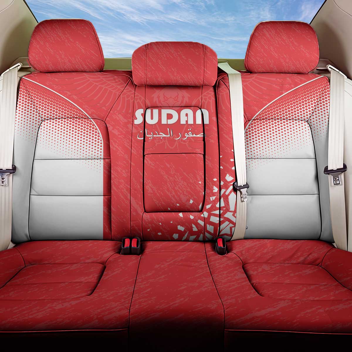 Sudan Football Back Car Seat Cover Come On Falcons of Jediane - Wonder Print Shop