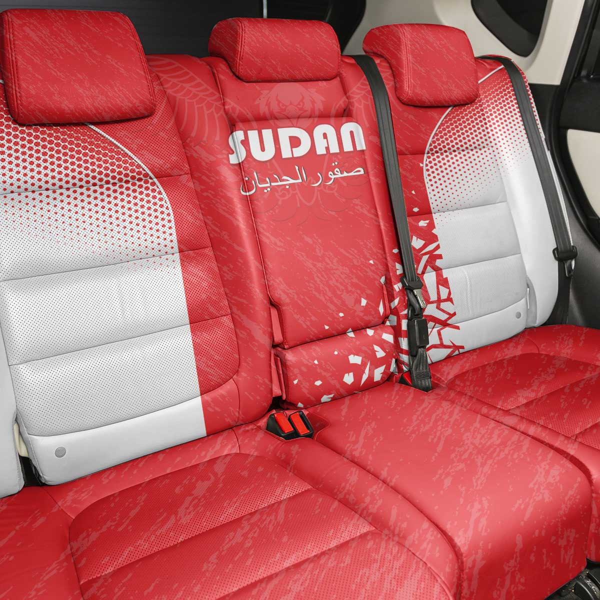 Sudan Football Back Car Seat Cover Come On Falcons of Jediane - Wonder Print Shop