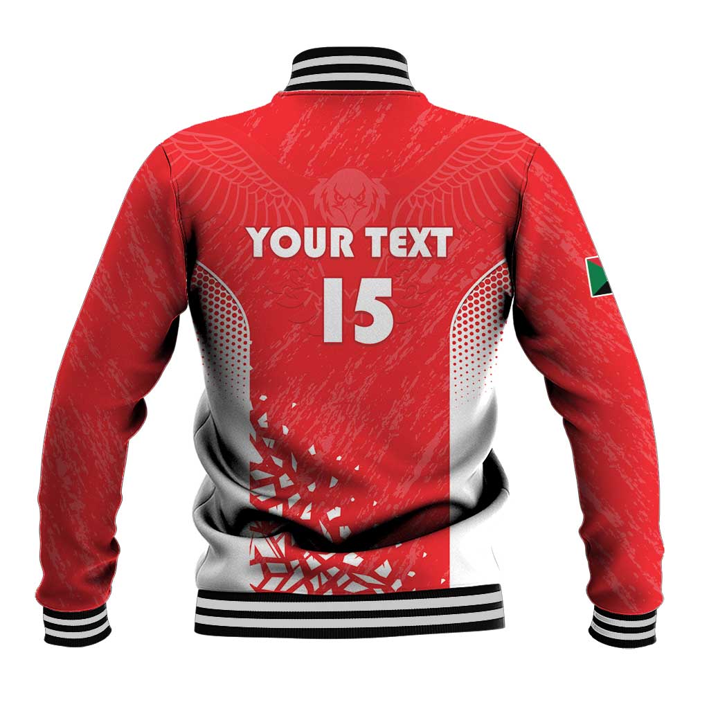 Custom Sudan Football Baseball Jacket Come On Falcons of Jediane - Wonder Print Shop