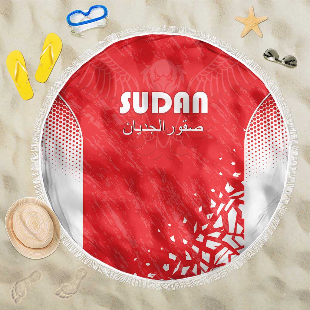 Sudan Football Beach Blanket Come On Falcons of Jediane - Wonder Print Shop