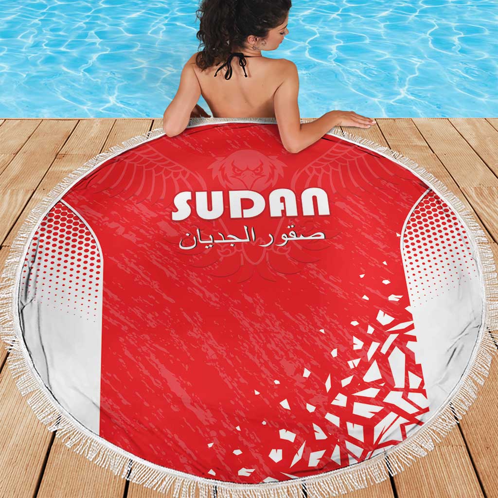 Sudan Football Beach Blanket Come On Falcons of Jediane - Wonder Print Shop