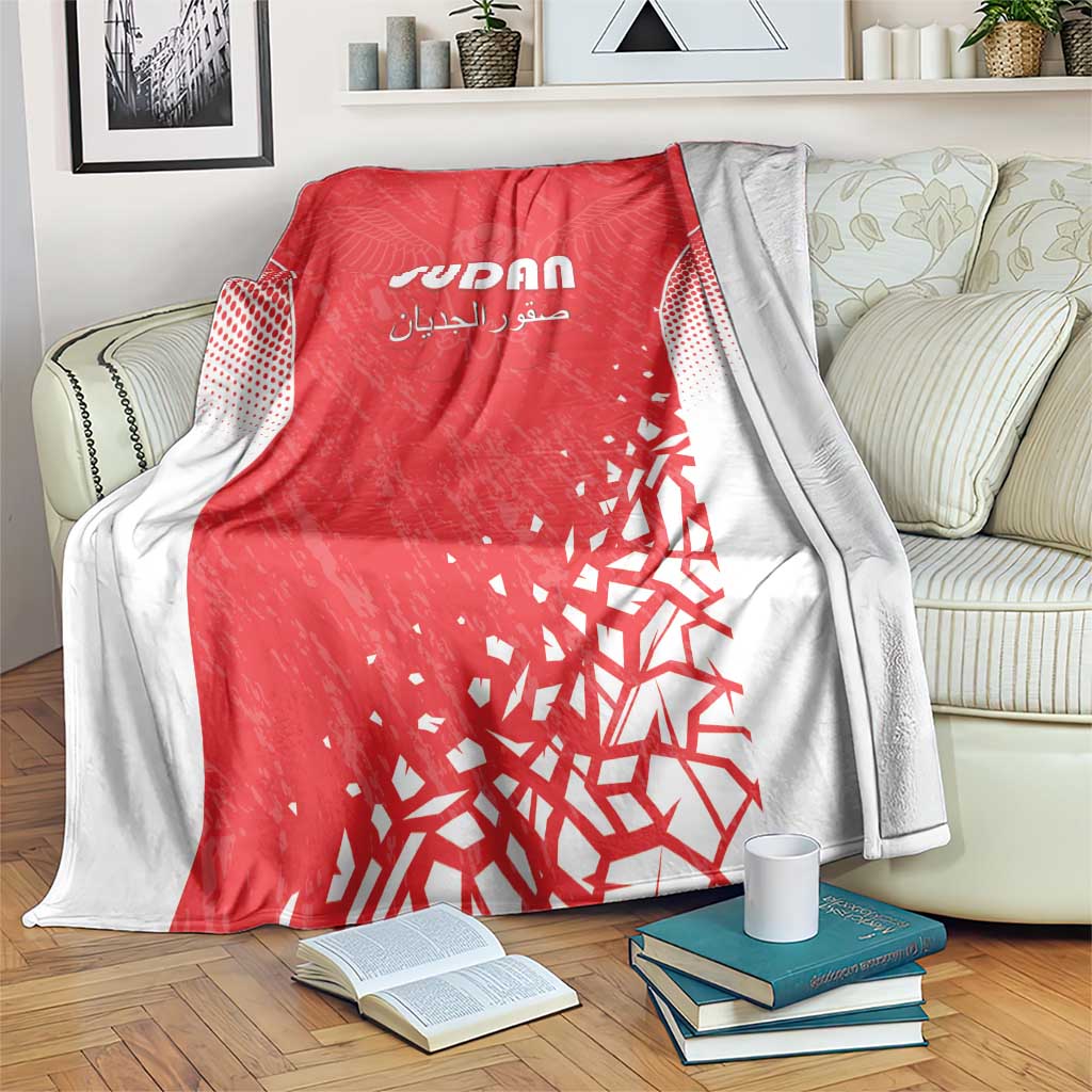 Sudan Football Blanket Come On Falcons of Jediane - Wonder Print Shop