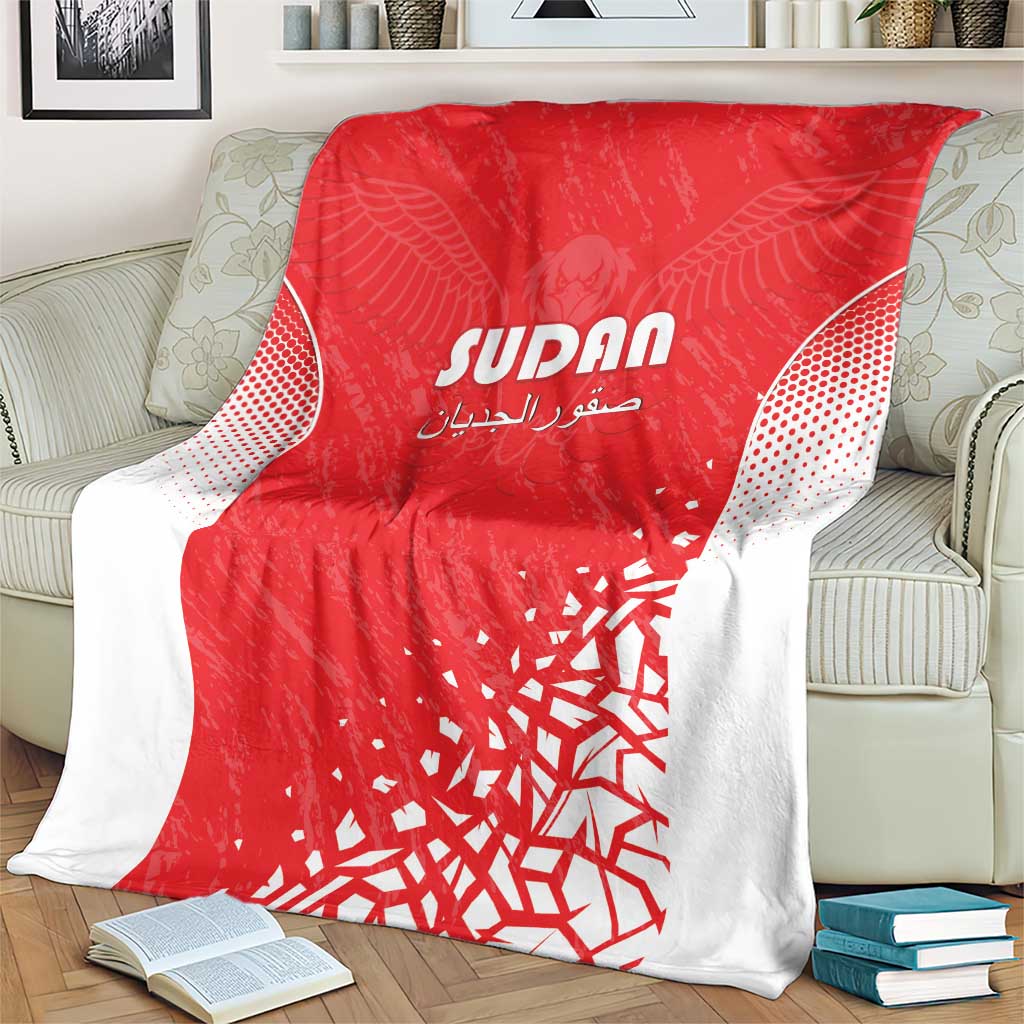 Sudan Football Blanket Come On Falcons of Jediane - Wonder Print Shop