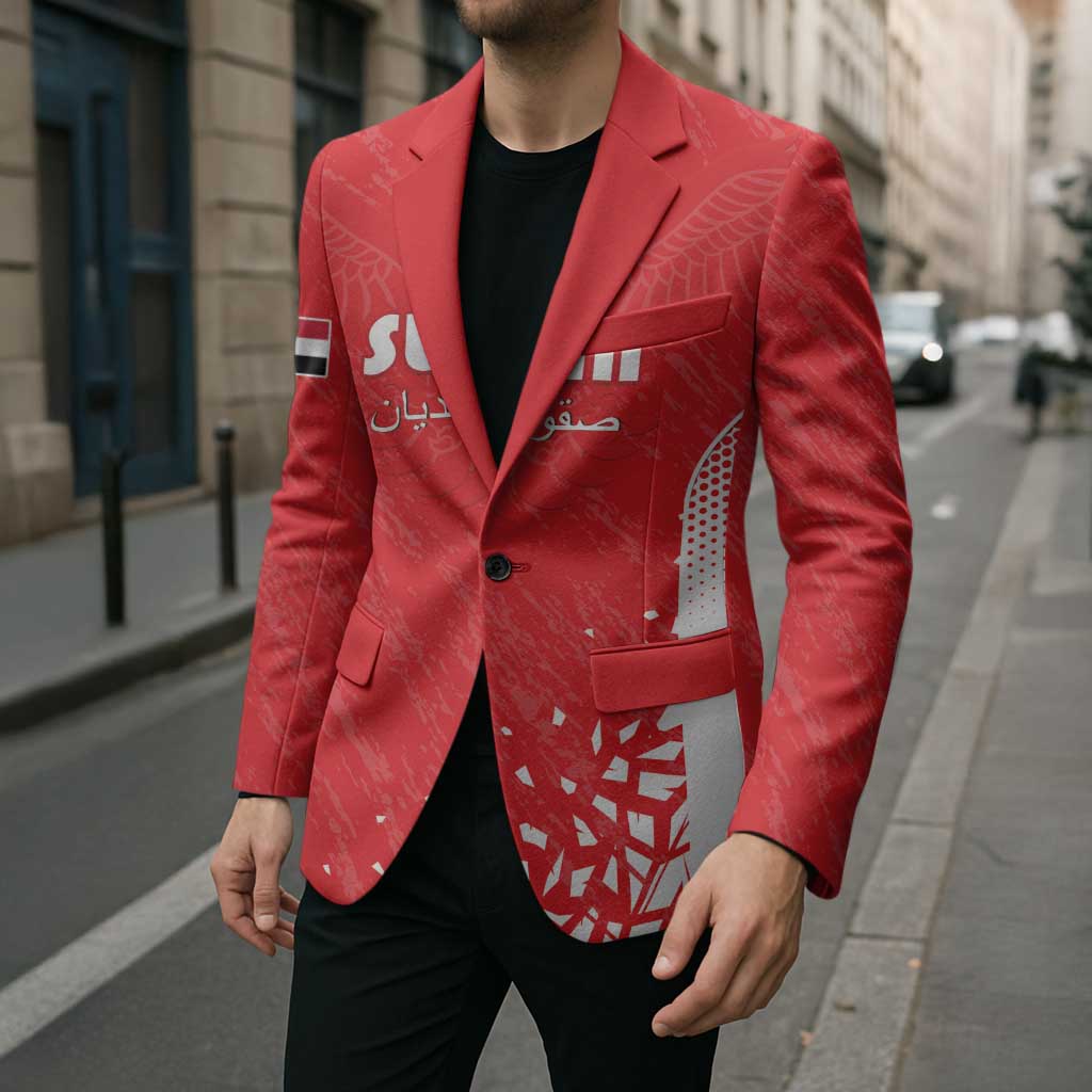 Custom Sudan Football Blazer Come On Falcons of Jediane - Wonder Print Shop