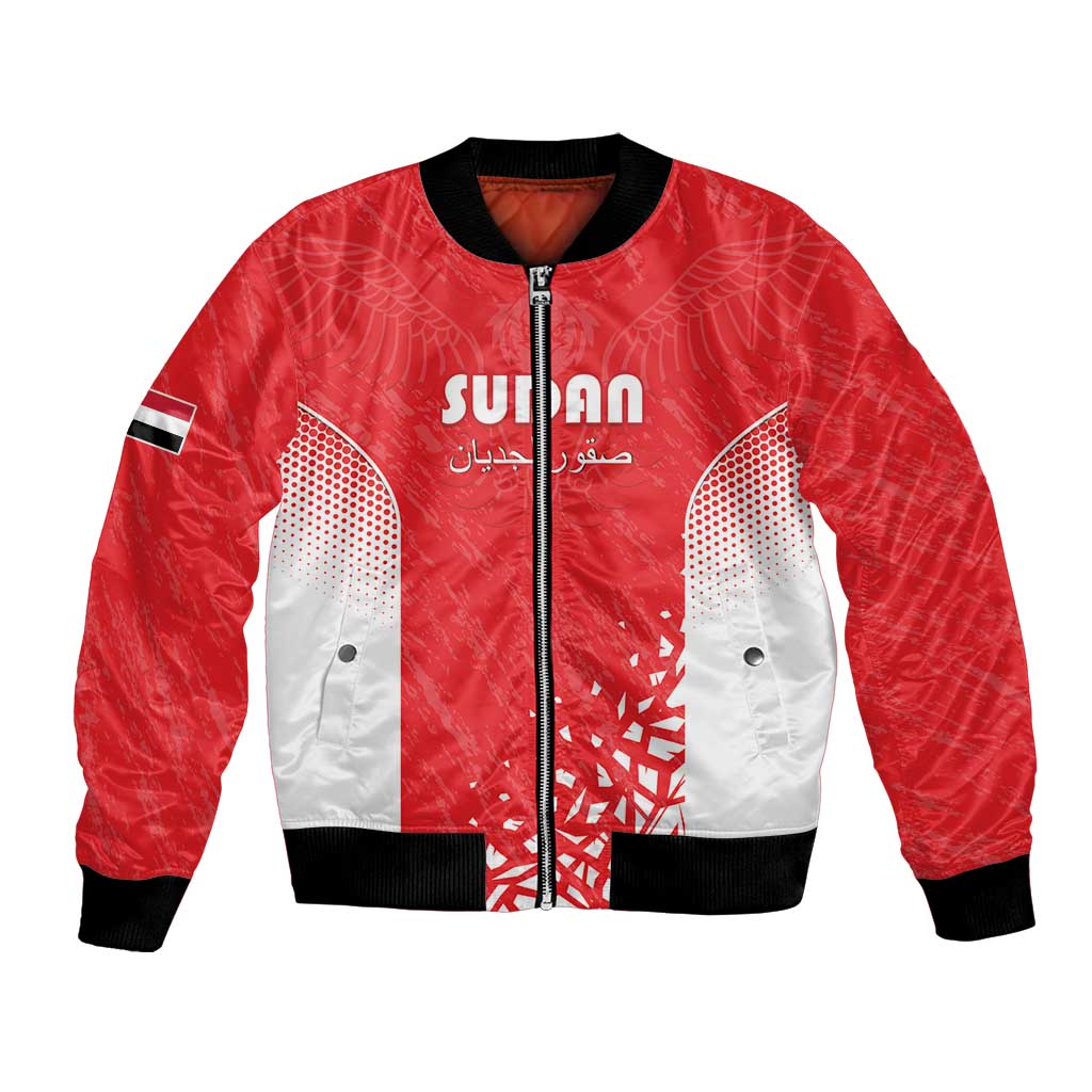 Custom Sudan Football Bomber Jacket Come On Falcons of Jediane - Wonder Print Shop
