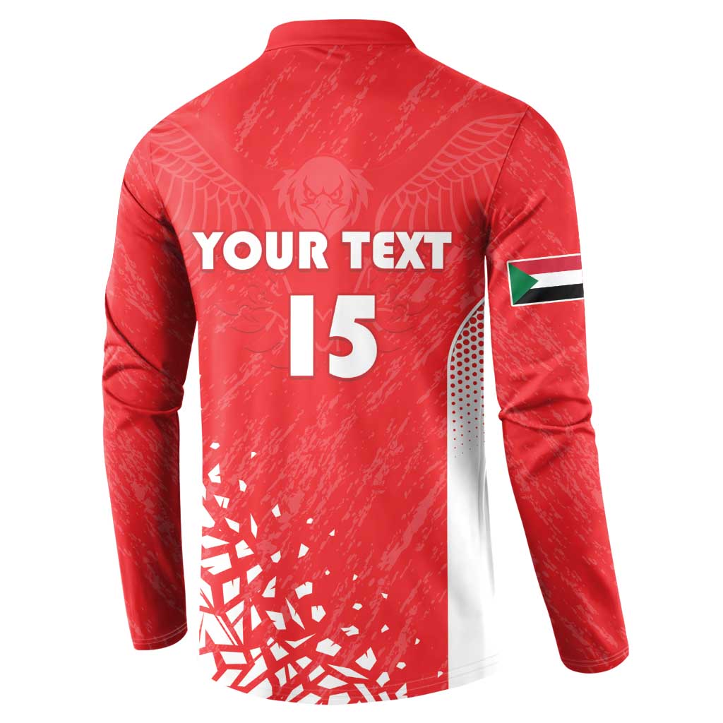 Custom Sudan Football Button Sweatshirt Come On Falcons of Jediane - Wonder Print Shop