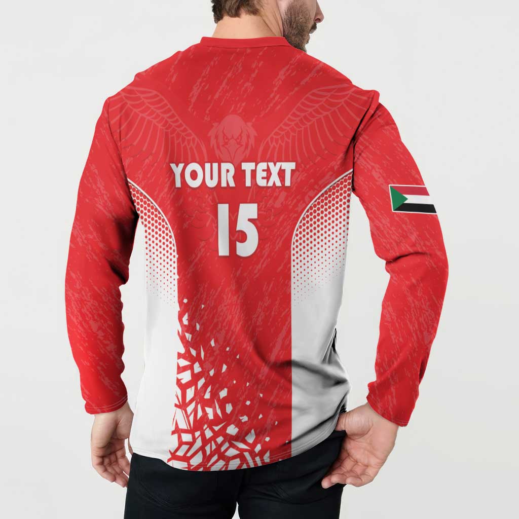 Custom Sudan Football Button Sweatshirt Come On Falcons of Jediane - Wonder Print Shop