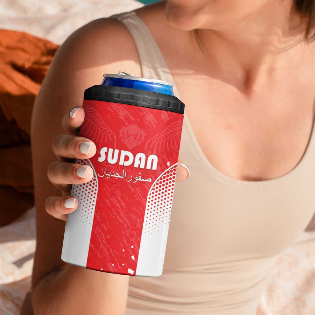 Custom Sudan Football 4 in 1 Can Cooler Tumbler Come On Falcons of Jediane - Wonder Print Shop