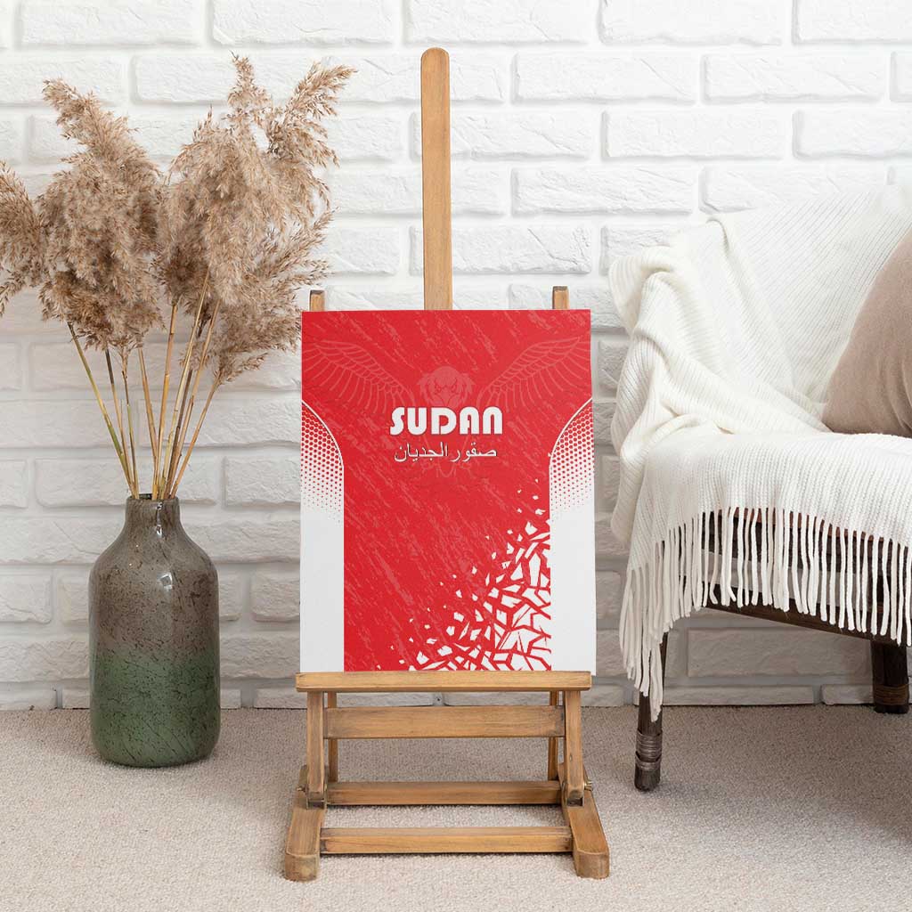 Sudan Football Canvas Wall Art Come On Falcons of Jediane - Wonder Print Shop