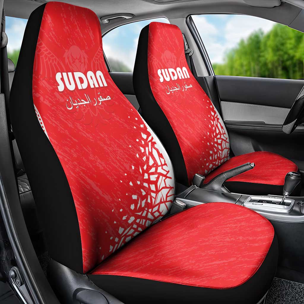 Sudan Football Car Seat Cover Come On Falcons of Jediane - Wonder Print Shop