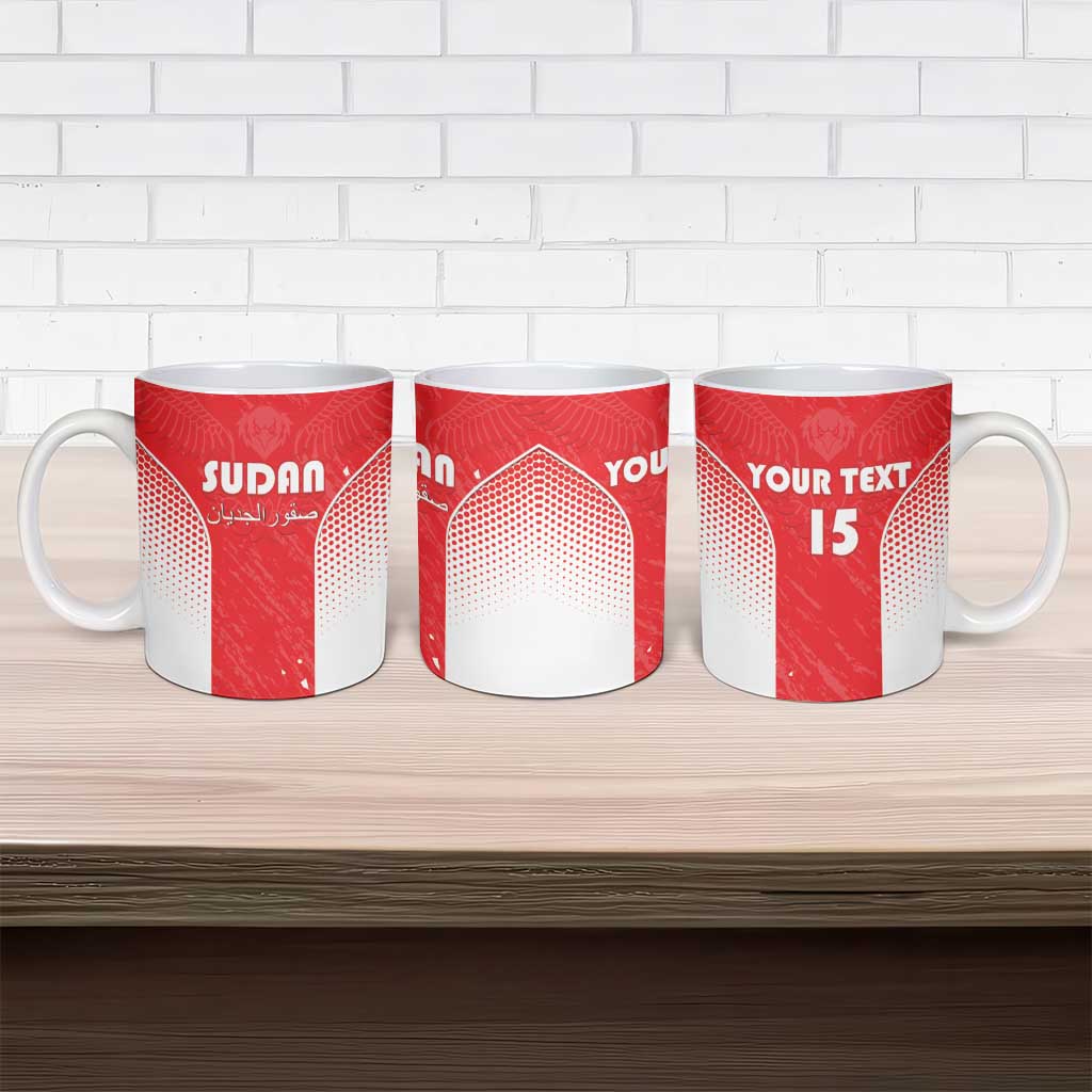Custom Sudan Football Ceramic Mug Come On Falcons of Jediane - Wonder Print Shop