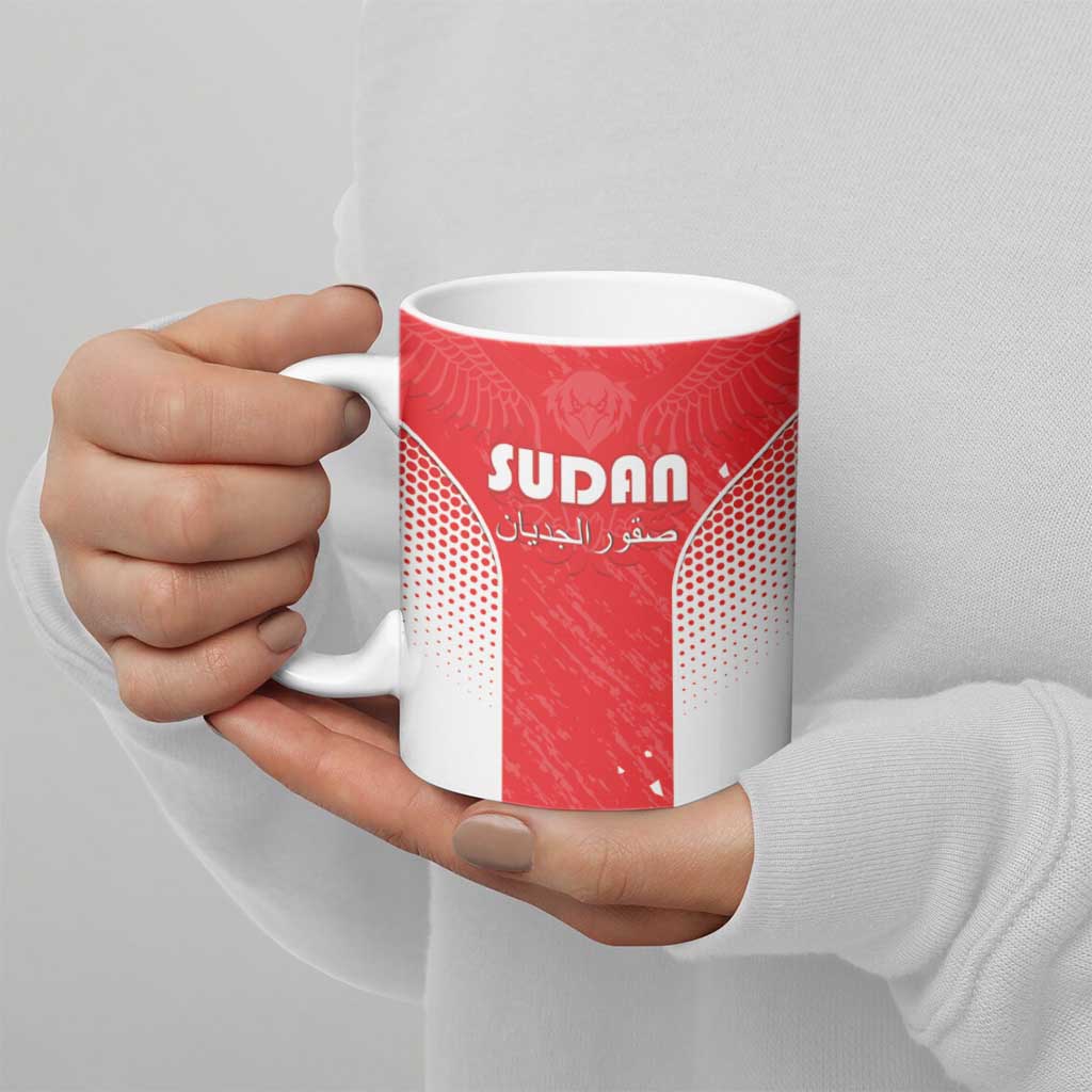 Custom Sudan Football Ceramic Mug Come On Falcons of Jediane - Wonder Print Shop