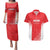 Custom Sudan Football Couples Matching Puletasi and Hawaiian Shirt Come On Falcons of Jediane - Wonder Print Shop