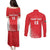 Custom Sudan Football Couples Matching Puletasi and Long Sleeve Button Shirt Come On Falcons of Jediane - Wonder Print Shop