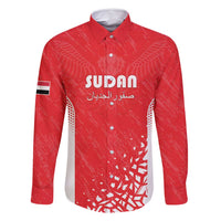 Custom Sudan Football Family Matching Long Sleeve Bodycon Dress and Hawaiian Shirt Come On Falcons of Jediane - Wonder Print Shop