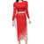 Custom Sudan Football Family Matching Long Sleeve Bodycon Dress and Hawaiian Shirt Come On Falcons of Jediane - Wonder Print Shop