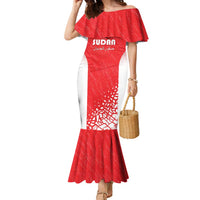 Custom Sudan Football Family Matching Mermaid Dress and Hawaiian Shirt Come On Falcons of Jediane - Wonder Print Shop