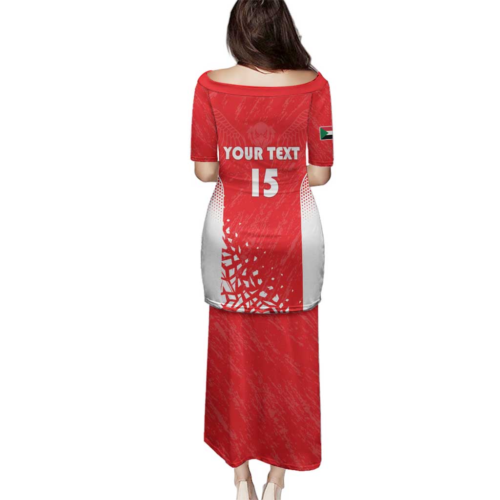 Custom Sudan Football Family Matching Puletasi and Hawaiian Shirt Come On Falcons of Jediane - Wonder Print Shop