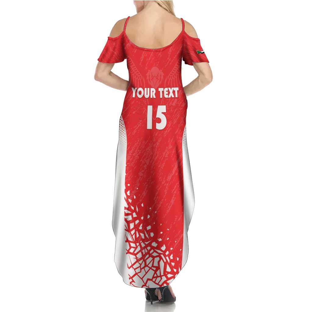 Custom Sudan Football Family Matching Summer Maxi Dress and Hawaiian Shirt Come On Falcons of Jediane - Wonder Print Shop