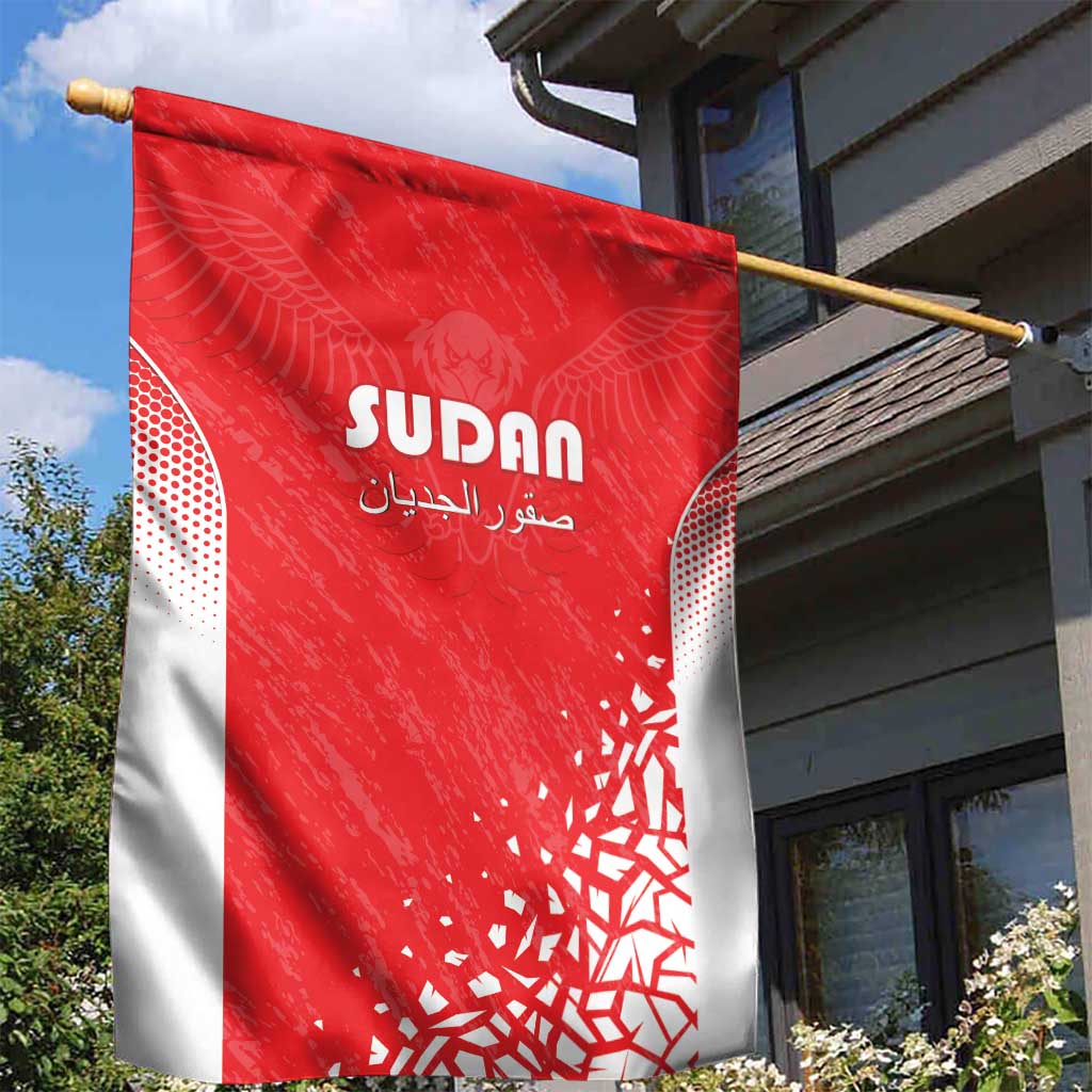 Sudan Football Garden Flag Come On Falcons of Jediane - Wonder Print Shop