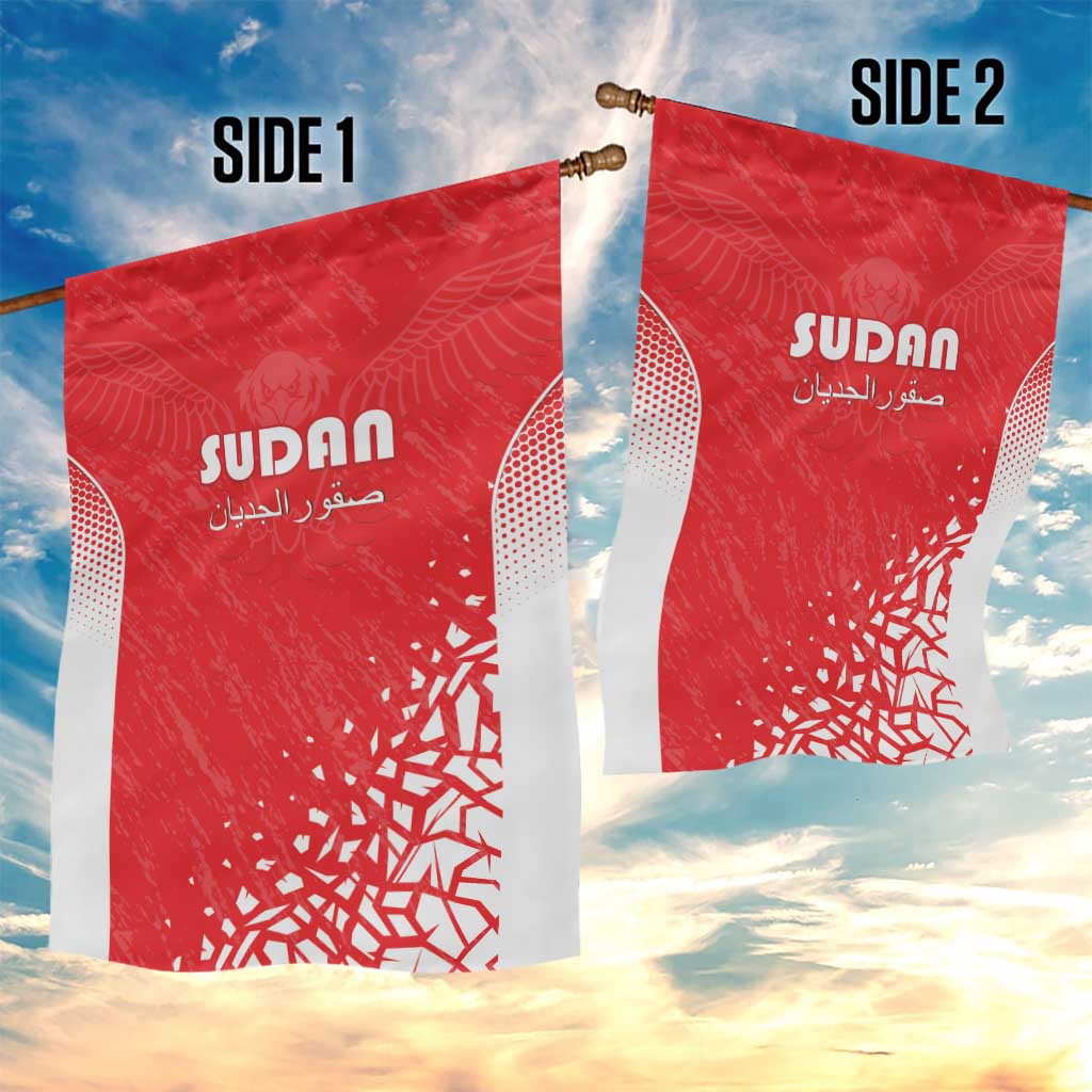 Sudan Football Garden Flag Come On Falcons of Jediane - Wonder Print Shop
