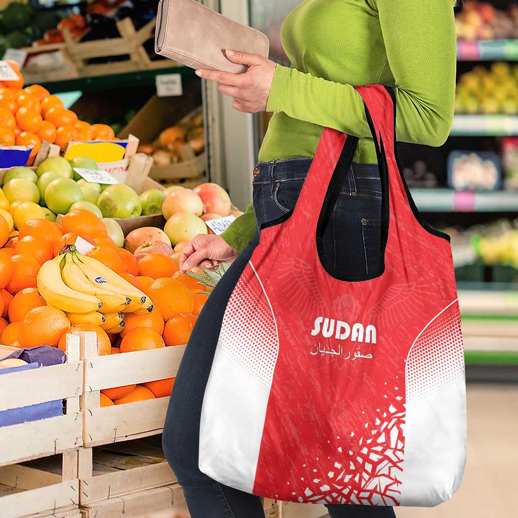 Sudan Football Grocery Bag Come On Falcons of Jediane - Wonder Print Shop