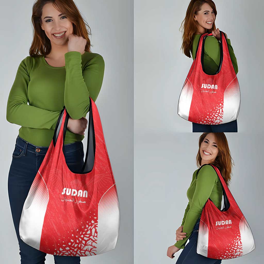 Sudan Football Grocery Bag Come On Falcons of Jediane - Wonder Print Shop