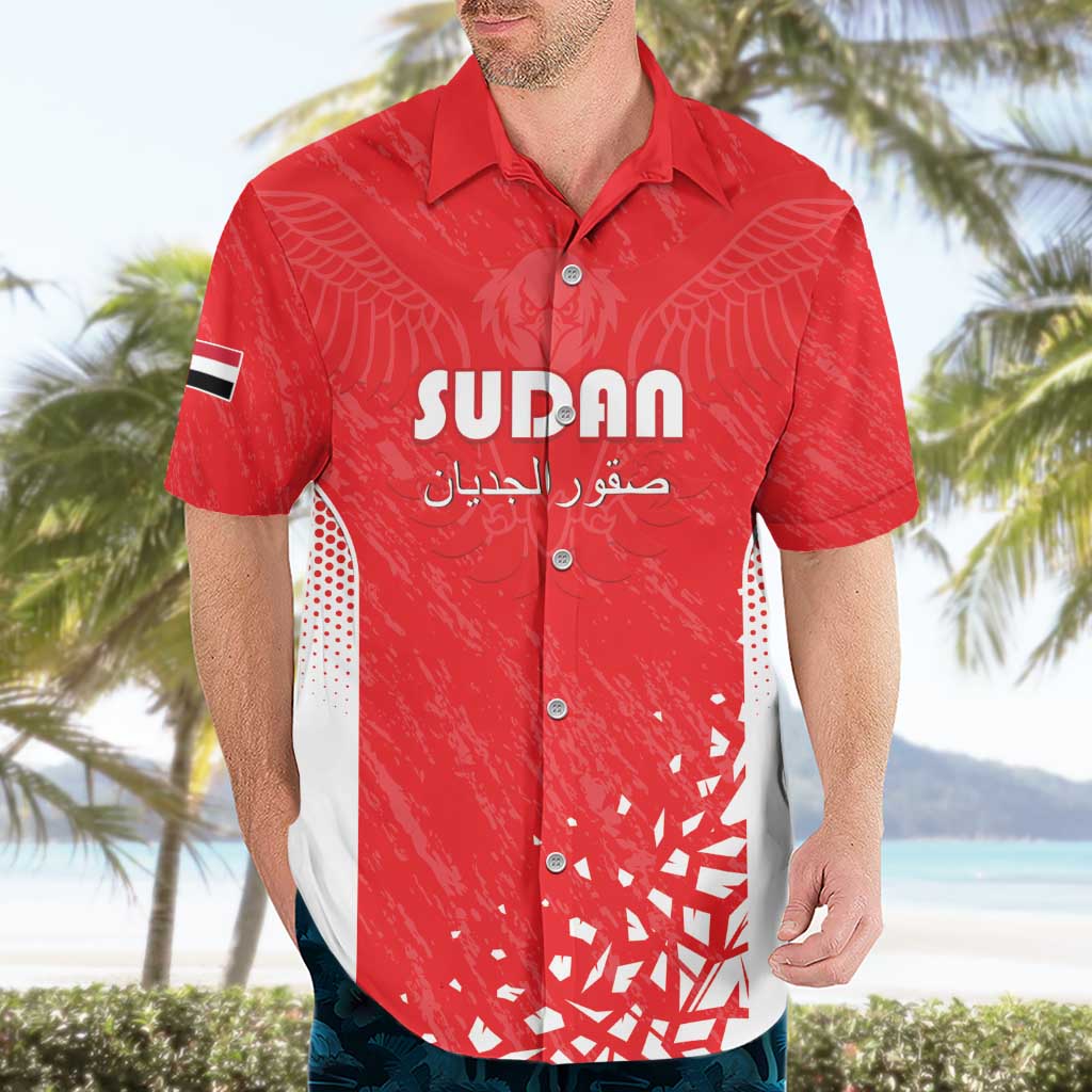 Custom Sudan Football Hawaiian Shirt Come On Falcons of Jediane - Wonder Print Shop