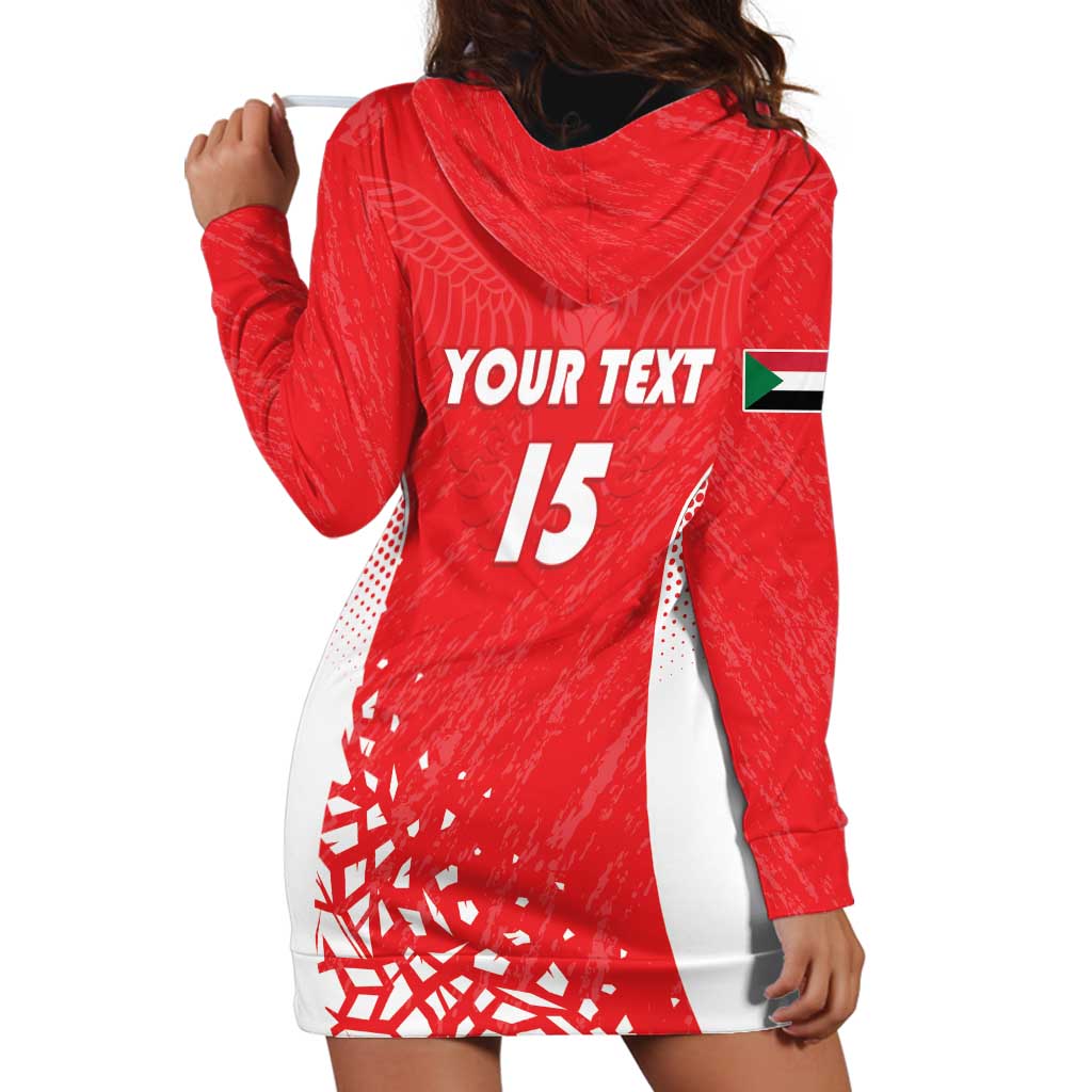 Custom Sudan Football Hoodie Dress Come On Falcons of Jediane - Wonder Print Shop