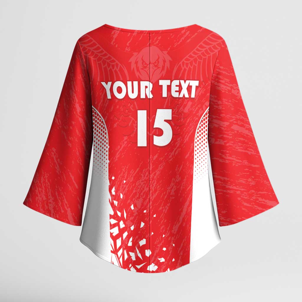 Custom Sudan Football Kimono Sleeve Blouse Come On Falcons of Jediane - Wonder Print Shop