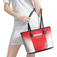 Sudan Football Leather Tote Bag Come On Falcons of Jediane - Wonder Print Shop