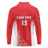 Custom Sudan Football Long Sleeve Polo Shirt Come On Falcons of Jediane - Wonder Print Shop