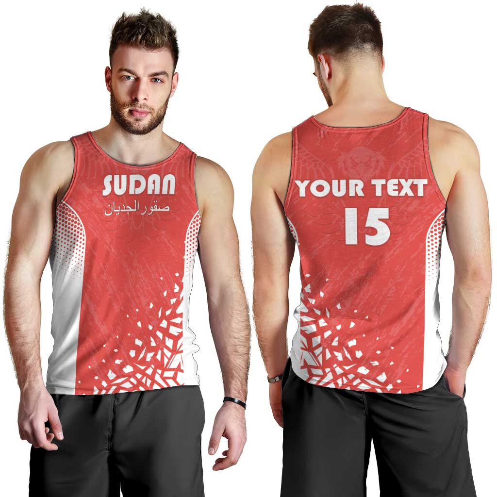 Custom Sudan Football Men Tank Top Come On Falcons of Jediane - Wonder Print Shop