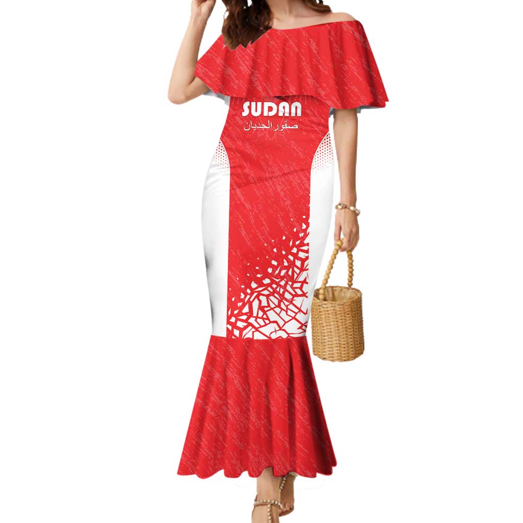 Custom Sudan Football Mermaid Dress Come On Falcons of Jediane - Wonder Print Shop