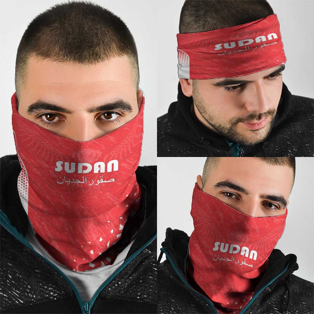 Sudan Football Neck Gaiter Come On Falcons of Jediane LT15