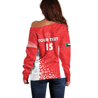 Custom Sudan Football Off Shoulder Sweater Come On Falcons of Jediane - Wonder Print Shop