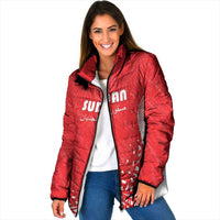 Custom Sudan Football Padded Jacket Come On Falcons of Jediane - Wonder Print Shop