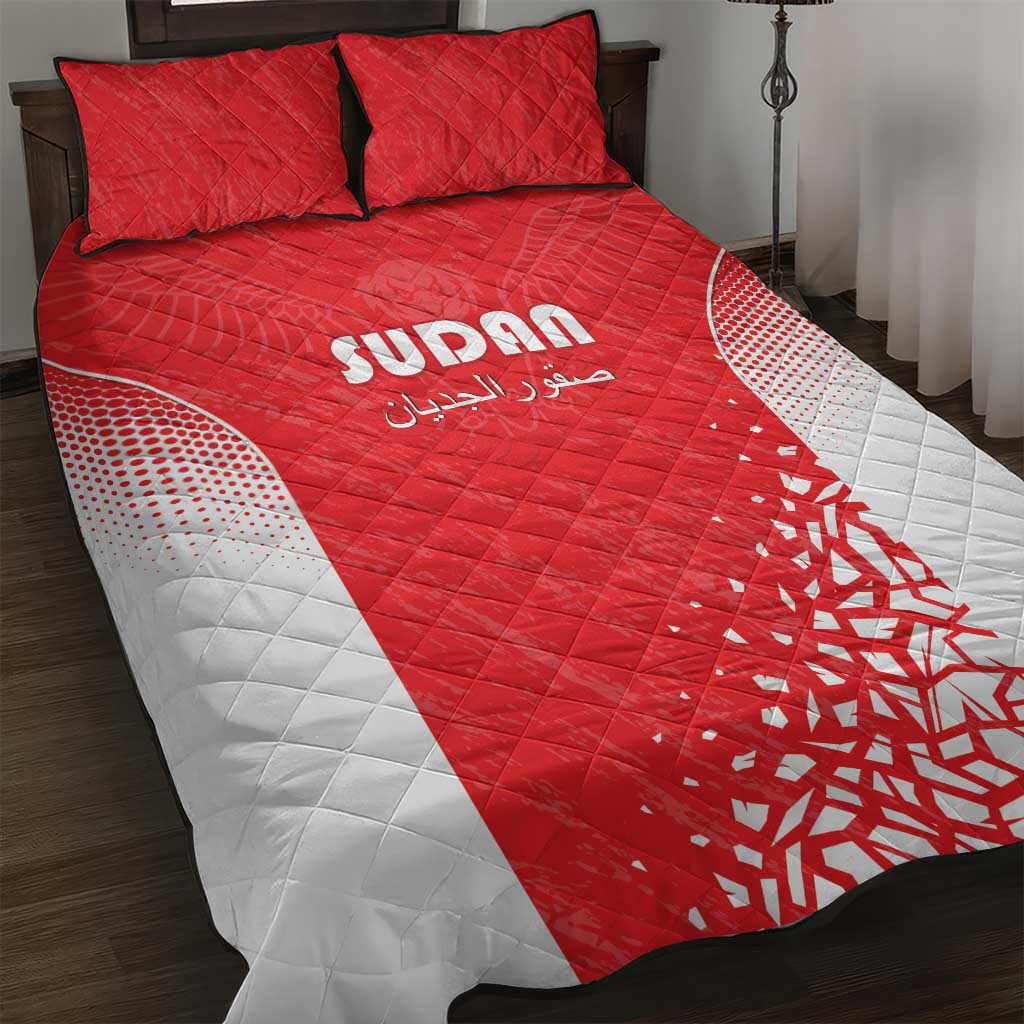 Sudan Football Quilt Bed Set Come On Falcons of Jediane - Wonder Print Shop