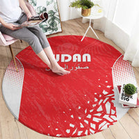 Sudan Football Round Carpet Come On Falcons of Jediane - Wonder Print Shop