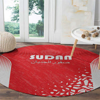 Sudan Football Round Carpet Come On Falcons of Jediane - Wonder Print Shop