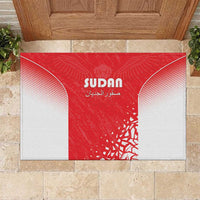 Sudan Football Rubber Doormat Come On Falcons of Jediane - Wonder Print Shop
