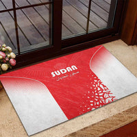 Sudan Football Rubber Doormat Come On Falcons of Jediane - Wonder Print Shop