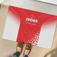Sudan Football Rubber Doormat Come On Falcons of Jediane - Wonder Print Shop