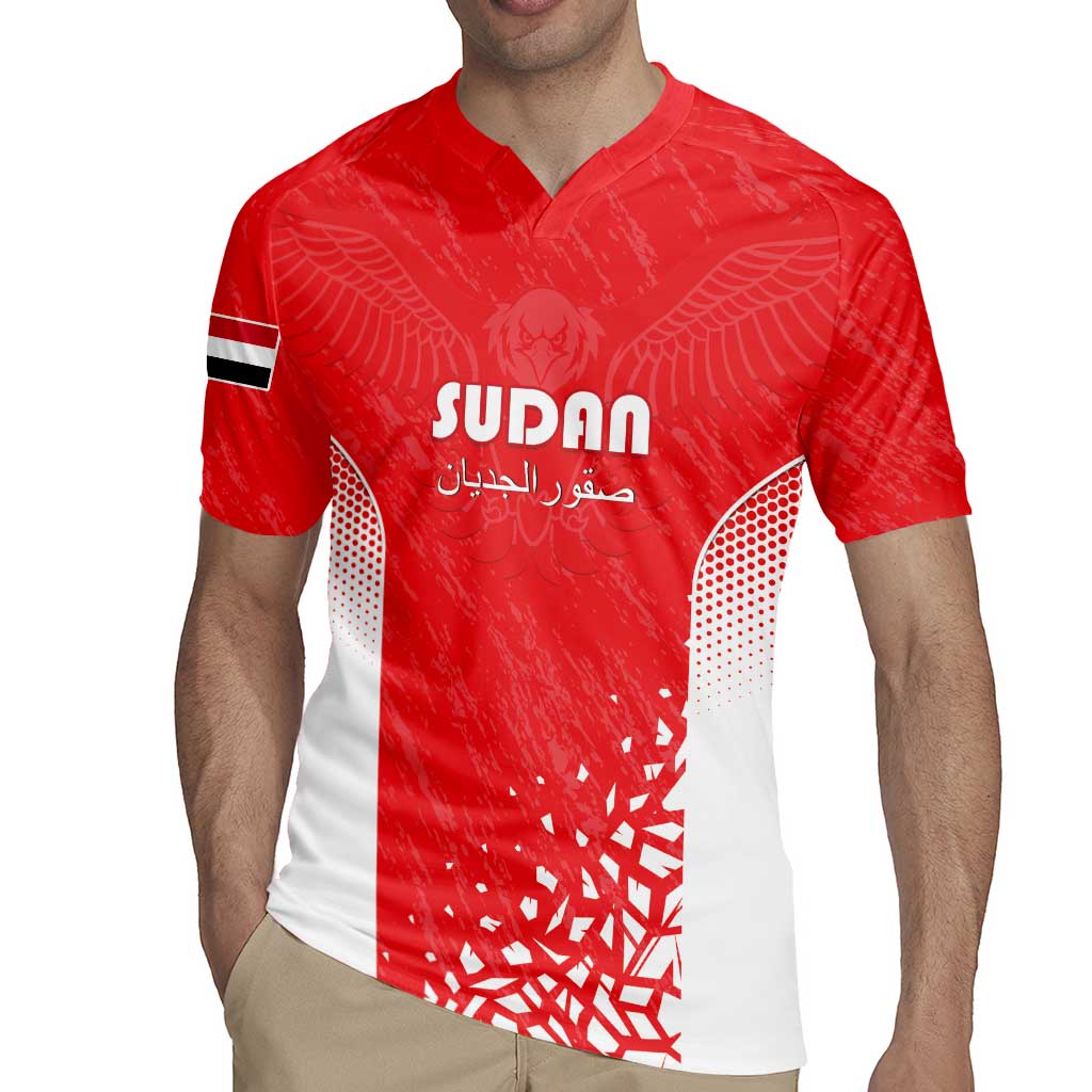 Custom Sudan Football Rugby Jersey Come On Falcons of Jediane - Wonder Print Shop
