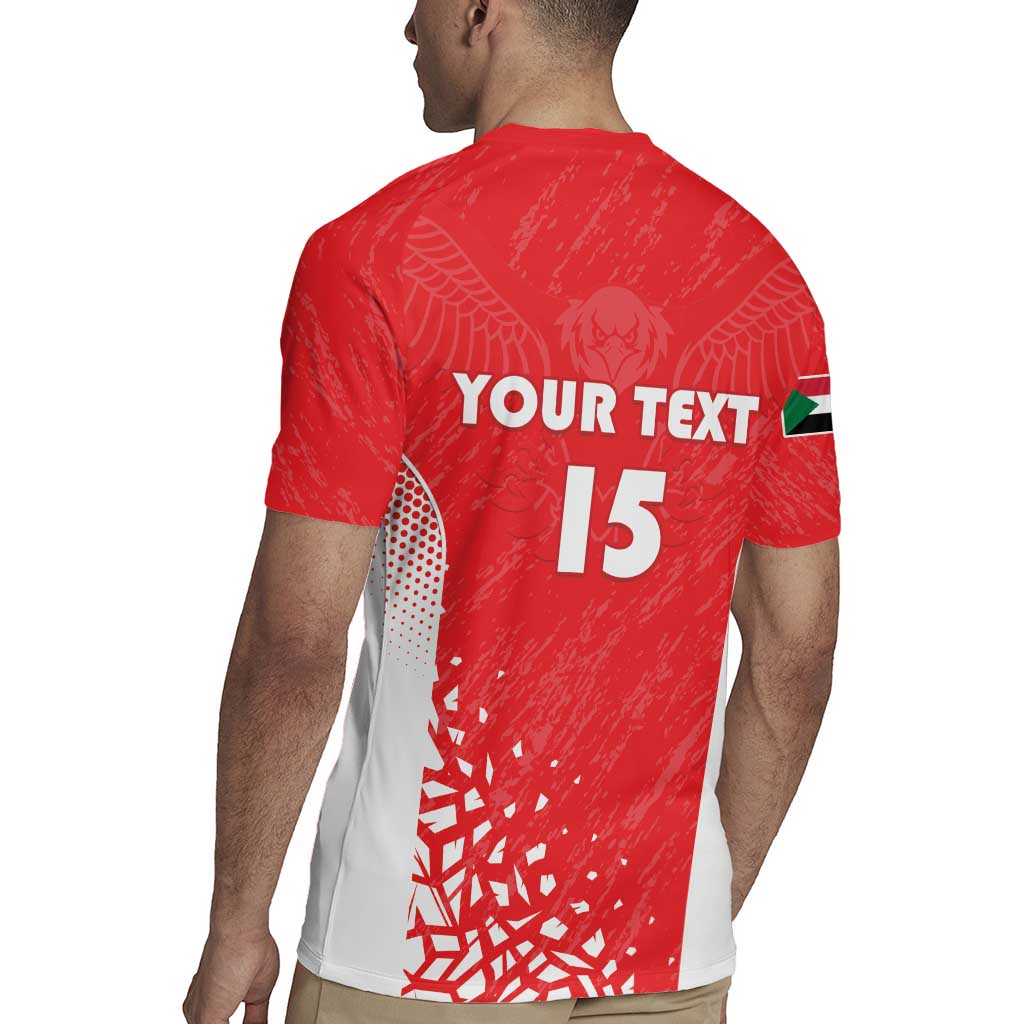 Custom Sudan Football Rugby Jersey Come On Falcons of Jediane - Wonder Print Shop