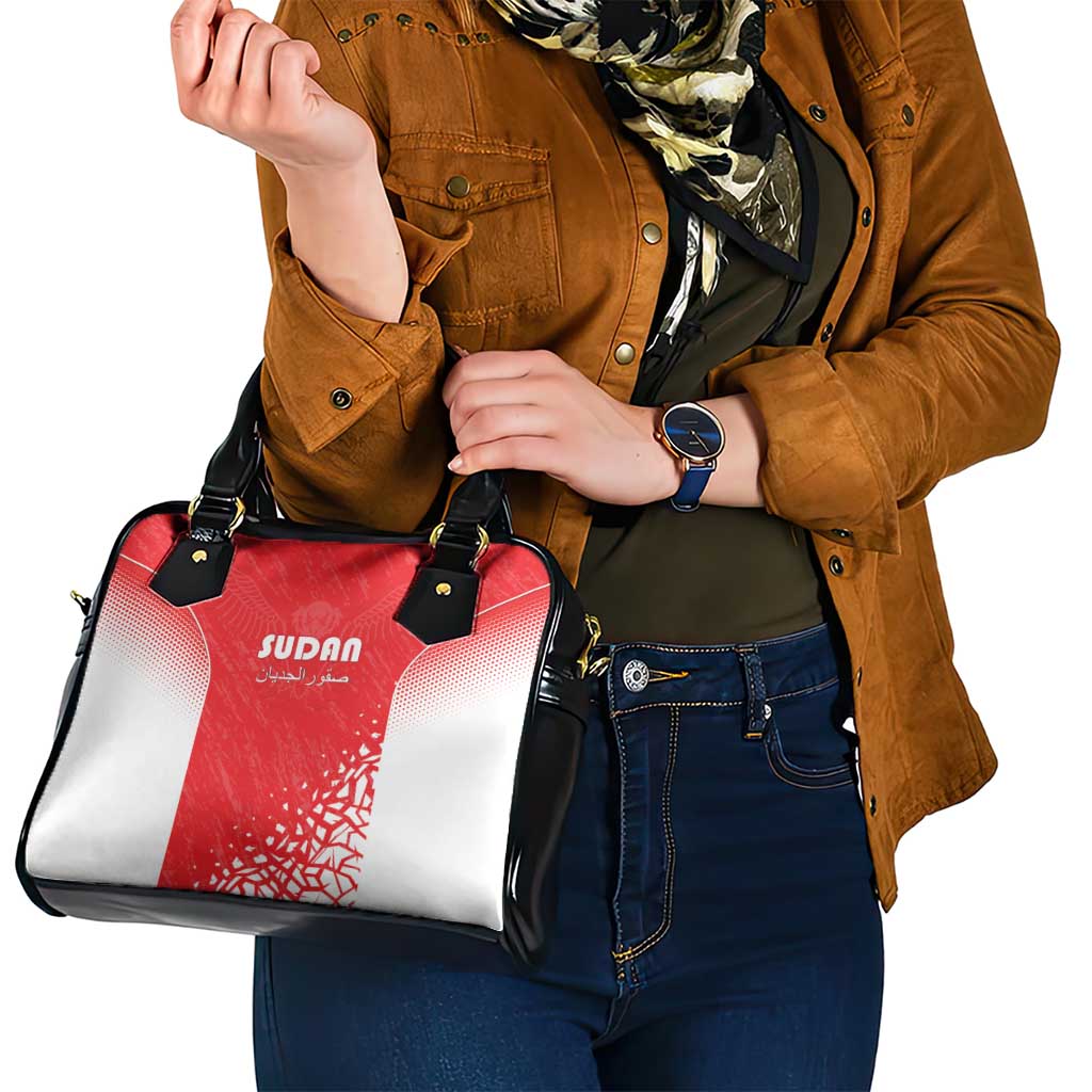 Sudan Football Shoulder Handbag Come On Falcons of Jediane - Wonder Print Shop