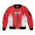 Custom Sudan Football Sleeve Zip Bomber Jacket Come On Falcons of Jediane - Wonder Print Shop