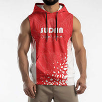 Custom Sudan Football Sleeveless Hoodie Come On Falcons of Jediane - Wonder Print Shop